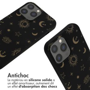 iMoshion Coque design en silicone avec cordon iPhone 13 Pro Max - Sky Black