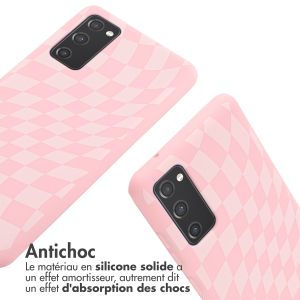 iMoshion Coque design en silicone avec cordon Samsung Galaxy S20 FE - Retro Pink