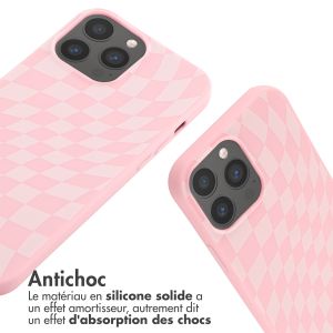 iMoshion Coque design en silicone avec cordon iPhone 13 Pro Max - Retro Pink