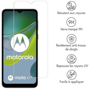 Selencia Protection d'écran en verre trempé Motorola Moto E13