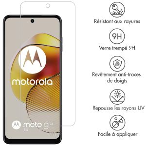 Selencia Protection d'écran en verre trempé Motorola Moto G73