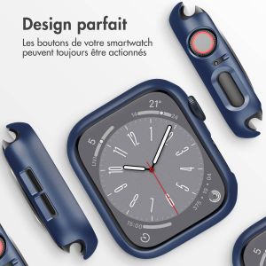 iMoshion Coque rigide à couverture complète Apple Watch Series 4 / 5 / 6 / SE - 44 mm - Bleu foncé