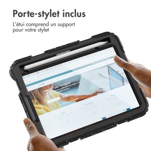 Accezz ﻿Coque arrière robuste avec bandoulière iPad mini 6 - Noir
