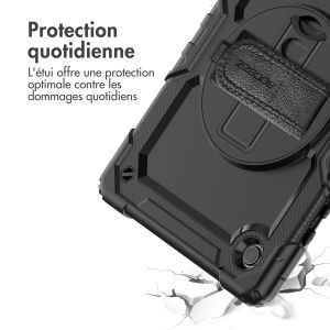 Accezz ﻿Coque arrière robuste avec bandoulière Samsung Galaxy Tab A8 - Noir
