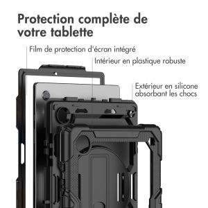 Accezz ﻿Coque arrière robuste avec bandoulière Samsung Galaxy Tab A8 - Noir