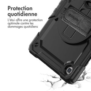 Accezz ﻿Coque arrière robuste avec bandoulière Samsung Galaxy Tab A7 Lite - Noir