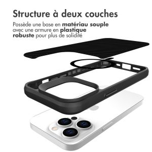 iMoshion Rugged Hybrid Carbon Case avec MagSafe iPhone 14 Pro - Noir