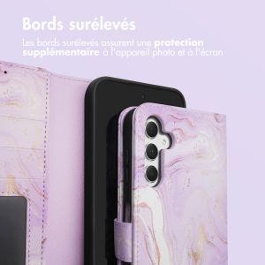 iMoshion ﻿Étui de téléphone portefeuille Design Samsung Galaxy A54 (5G) - Purple Marble