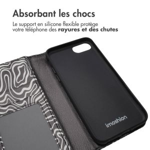iMoshion ﻿Étui de téléphone portefeuille Design iPhone SE (2022 / 2020) / 8 / 7 / 6(s) - Black And White