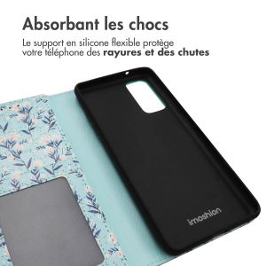 iMoshion ﻿Étui de téléphone portefeuille Design Samsung Galaxy S20 FE - Blue Flowers