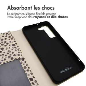 iMoshion ﻿Étui de téléphone portefeuille Design Samsung Galaxy S22 - Black And White Dots