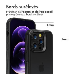 Accezz Coque Givrée Robuste iPhone 14 Pro - Noir