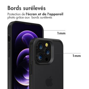 Accezz Coque Givrée Robuste iPhone 14 Pro Max - Noir