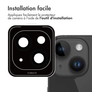 iMoshion ﻿Lot de 2 protections d'objectif de caméra iPhone 13 - Noir