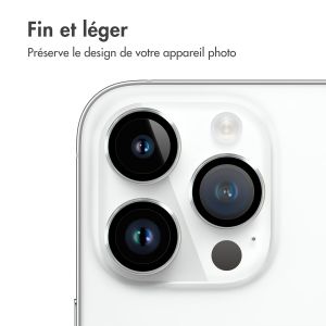iMoshion ﻿Lot de 2 protections d'objectif de caméra iPhone 14 Pro / 14 Pro Max - Argent