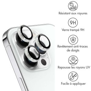 iMoshion ﻿Lot de 2 protections d'objectif de caméra iPhone 14 Pro / 14 Pro Max - Argent