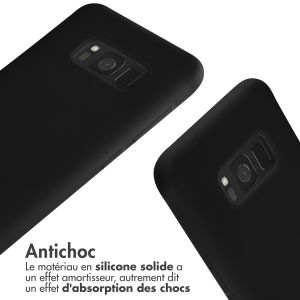 iMoshion Coque en silicone avec cordon Samsung Galaxy S8 - Noir