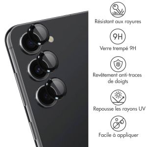 iMoshion Lot de 2 protections d'objectif de caméra Samsung Galaxy S23 FE - Noir