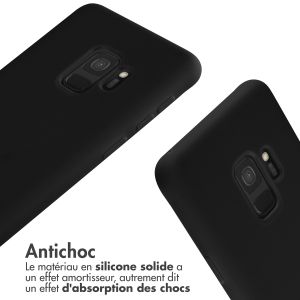 iMoshion Coque en silicone avec cordon Samsung Galaxy S9 - Noir