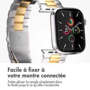 iMoshion Bracelet en acier Apple Watch Series 1-9 / SE - 38/40/41 mm - Argent / Dorée
