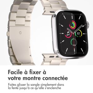 iMoshion Bracelet en acier Apple Watch Series 1-9 / SE / Ultra (2) - 42/44/45/49 mm - Starlight