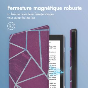 iMoshion Design Slim Hard Sleepcover Kobo Nia - Bordeaux Graphic