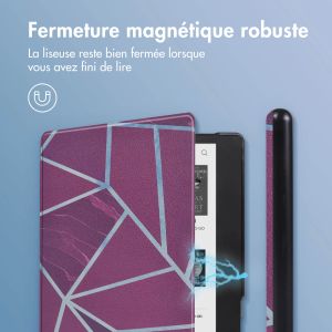 iMoshion Design Slim Hard Sleepcover avec support Kobo Elipsa 2E - Bordeaux Graphic
