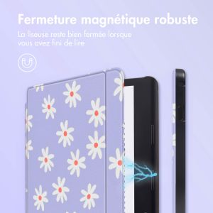 iMoshion Design Slim Hard Sleepcover avec support Kobo Sage / Tolino Epos 3 - Flowers Distance