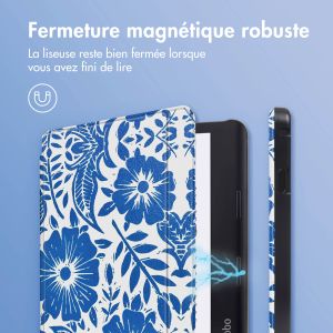 iMoshion Design Slim Hard Sleepcover avec support Kobo Sage / Tolino Epos 3 - Flower Tile
