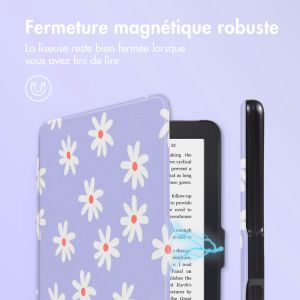iMoshion Design Slim Hard Sleepcover Kobo Clara 2E / Tolino Shine 4 - Flowers Distance