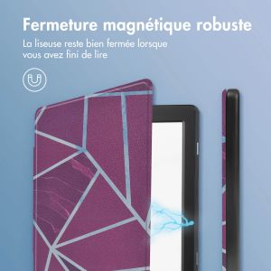 iMoshion Design Slim Hard Sleepcover Tolino Page 2 - Bordeaux Graphic