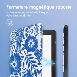 iMoshion Design Slim Hard Sleepcover Tolino Page 2 - Flower Tile