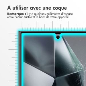 Accezz Protection d'écran en verre trempé Samsung Galaxy S24 Ultra - Transparent 