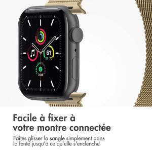 iMoshion Bracelet magnétique milanais Apple Watch Series 1-9 / SE - 38/40/41 mm - Taille S - Champagne