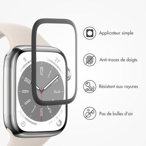 Accezz Protecteur d'écran avec applicateur pour Apple Watch Series 7-9 - 41 mm