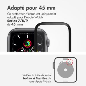 Accezz 2x Protecteur d'écran avec applicateur pour Apple Watch Series 7-9 - 45 mm