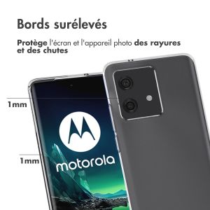 Accezz Coque Clear le Motorola Moto G54 - Transparent