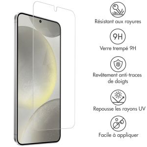 Accezz Protection d'écran en verre trempé Samsung Galaxy S24 - Transparent