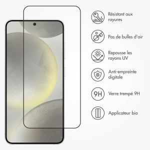Accezz Protection d'écran en verre trempé avec applicateur Samsung Galaxy S24 - Transparent