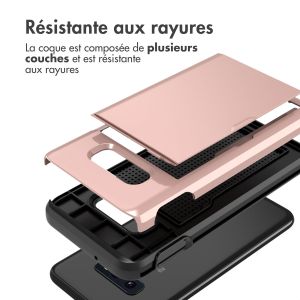 iMoshion Coque arrière avec porte-cartes Samsung Galaxy S10e - Rose Dorée