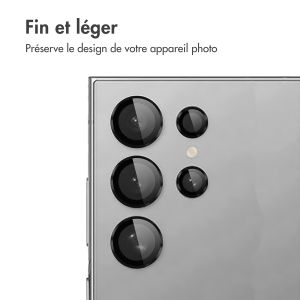 iMoshion Lot de 2 protections d'objectif de caméra Samsung Galaxy S24 Ultra - Noir
