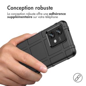 iMoshion Coque Arrière Rugged Shield Motorola Edge 40 Neo - Noir