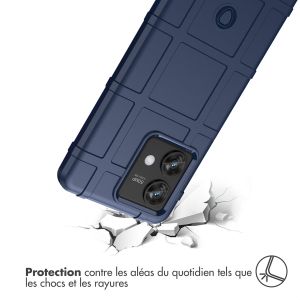 iMoshion Coque Arrière Rugged Shield Motorola Edge 40 Neo - Bleu foncé
