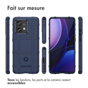iMoshion Coque Arrière Rugged Shield Motorola Edge 40 Neo - Bleu foncé