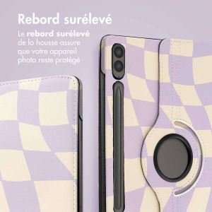 iMoshion Coque tablette Design rotatif à 360° Samsung Galaxy Tab S9 FE Plus - Dancing Cubes