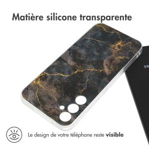 iMoshion Coque Design Samsung Galaxy A34 (5G) - Black Marble