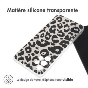 iMoshion Coque Design Samsung Galaxy A33 - Leopard Transparent