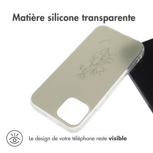 iMoshion Coque Design iPhone 13 Mini - Floral Green
