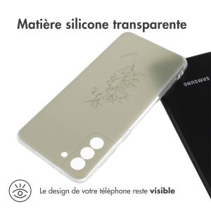 iMoshion Coque Design Samsung Galaxy S21 Plus - Floral Green