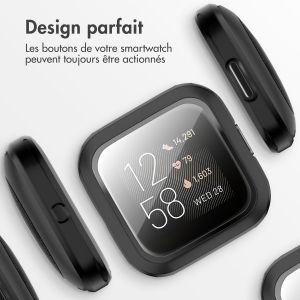 iMoshion Coque rigide à couverture complète Fitbit Versa 2 - Noir